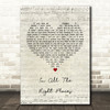 Lisa Stansfield In All The Right Places Script Heart Song Lyric Quote Print