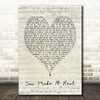 You Make It Real James Morrison Script Heart Song Lyric Quote Print