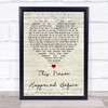 Paul McCartney This Never Happened Before Script Heart Song Lyric Quote Print