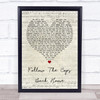 Placebo Follow The Cops Back Home Script Heart Song Lyric Quote Print