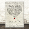 Stereophonics Song For The Summer Script Heart Song Lyric Quote Print