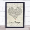 Tammy Wynette No Charge Script Heart Song Lyric Quote Print