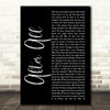 Cher After All Black Script Song Lyric Quote Print