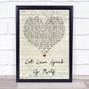 The Beautiful South Let Love Speak Up Itself Script Heart Song Lyric Print