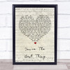 The Style Council You're The Best Thing Script Heart Song Lyric Quote Print