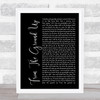 Dan + Shay From The Ground Up Black Script Song Lyric Quote Print