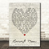 Harvest Moon Neil Young Script Heart Quote Song Lyric Print