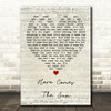 Here Comes The Sun The Beatles Script Heart Quote Song Lyric Print