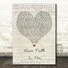 A Day To Remember Have Faith In Me Script Heart Quote Song Lyric Print