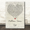 Adele Million Years Ago Script Heart Quote Song Lyric Print