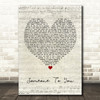 BANNERS Someone To You Script Heart Quote Song Lyric Print