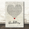 Biffy Clyro Bubbles Script Heart Quote Song Lyric Print