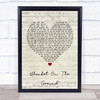 Billie Jo Spears Blanket On The Ground Script Heart Quote Song Lyric Print