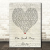 Billy Paul Me And Mrs Jones Script Heart Quote Song Lyric Print