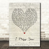 Blink-182 I Miss You Script Heart Quote Song Lyric Print