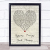 Cher Gypsies, Tramps And Thieves Script Heart Quote Song Lyric Print