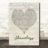 Garth Brooks Shameless Script Heart Quote Song Lyric Print