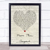 Gavin DeGraw More Than Anyone Script Heart Quote Song Lyric Print