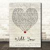 Hazel O'Connor Will You Script Heart Quote Song Lyric Print