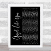 Eli Young Band Angel Like You Black Script Song Lyric Quote Print
