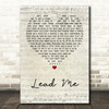 Kip Moore Lead Me Script Heart Quote Song Lyric Print