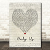 Laura Dreyfuss & Ben Platt Only Us Script Heart Quote Song Lyric Print