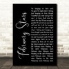 Foo Fighters February Stars Black Script Song Lyric Quote Print