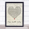 The Alarm New South Wales Script Heart Quote Song Lyric Print