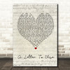 The Cure A Letter To Elise Script Heart Quote Song Lyric Print