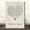 The Prodigy Warrior's Dance Script Heart Quote Song Lyric Print