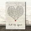 The Prodigy Out Of Space Script Heart Quote Song Lyric Print