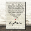 The Strokes Reptilia Script Heart Quote Song Lyric Print