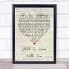 Thin Lizzy Still In Love With You Script Heart Quote Song Lyric Print