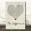 Tyler Rich The Difference Script Heart Quote Song Lyric Print