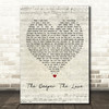 Whitesnake The Deeper The Love Script Heart Quote Song Lyric Print