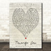 Tenerife Sea Ed Sheeran Script Heart Quote Song Lyric Print