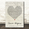 Counting Crows Anna Begins Script Heart Song Lyric Quote Print