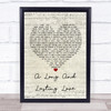 Crystal Gayle A Long And Lasting Love Script Heart Song Lyric Quote Print