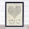 James Taylor Something In The Way She Moves Script Heart Song Lyric Quote Print