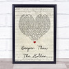 Randy Travis Deeper Than The Holler Script Heart Song Lyric Quote Print