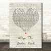 Rascal Flatts Bless The Broken Road Script Heart Song Lyric Quote Print