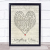 Everything I Own Bread Script Heart Quote Song Lyric Print