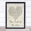 Talking Heads This Must Be The Place Script Heart Song Lyric Quote Print