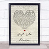 The Cure Just Like Heaven Script Heart Song Lyric Quote Print