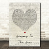 Westlife Seasons In The Sun Script Heart Song Lyric Quote Print