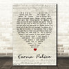 Karma Police Radiohead Script Heart Quote Song Lyric Print