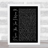 Mayday Parade I Swear This Time I Mean It Black Script Song Lyric Quote Print