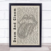 The Rolling Stones Doom And Gloom Shadow Song Lyric Quote Print