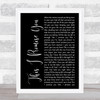 N Sync This I Promise You Black Script Song Lyric Quote Print