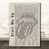The Rolling Stones Start Me Up Shadow Song Lyric Quote Print